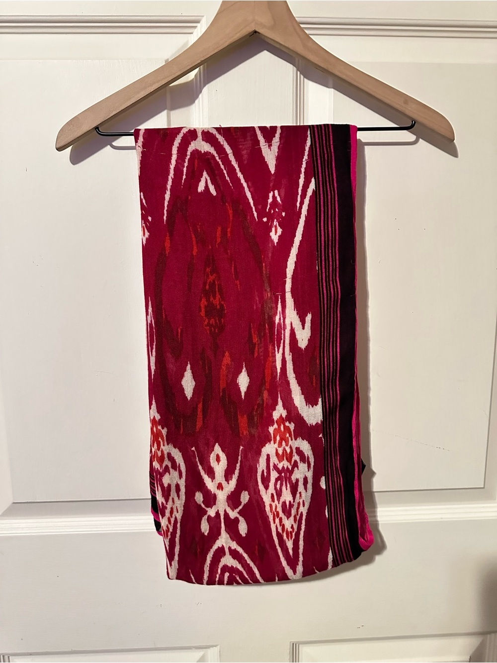 Stella & Dot | Scarf | Palm Springs Scarf | Red Ikat